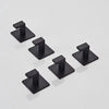 1-4pcs Bathroom Adhesive Wall Black Robe Hooks Towel Hook Coat Holder Keys Clothes Hanger Bathroom Kitchen Hardware Accessories