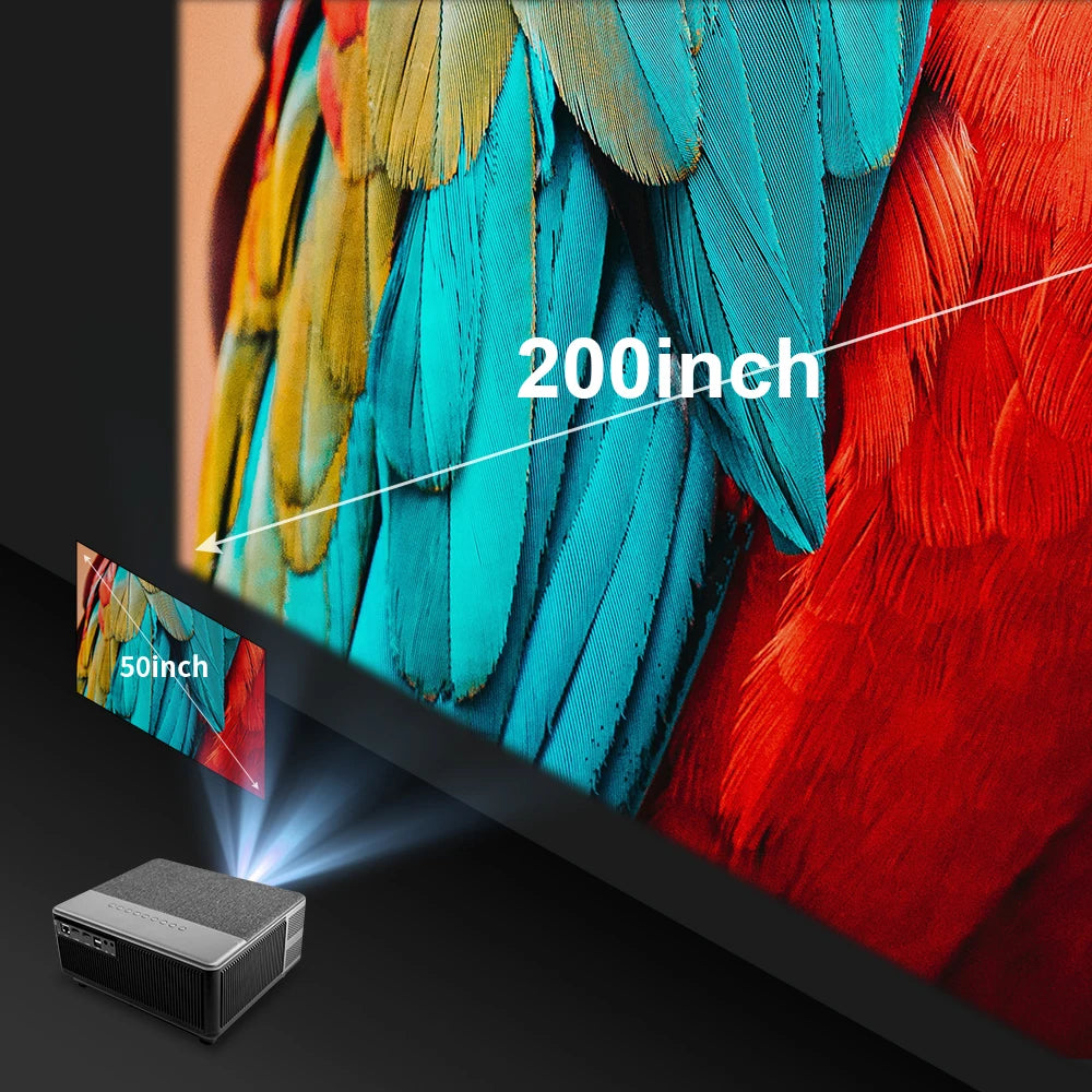 ThundeaL Full HD 1080P Projector TD98W for 2K 4K Video Audio WiFi Android Home Theater TD98 Cinema Beam Projector PK DLP Beamer