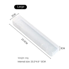 Laai beeld in Galery-kyker, Portable Makeup Brush Organizer Eyebrow Pencil Tableware Chopsticks Transparent With Cover Storage Box Kitchen Accessories