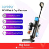 Laresar M3 Cordless Wet Dry Vacuum Cleaner Mop, Edge Cleaning 55min Auto Suction Floor Washer Self-Cleaning Smart Home Appliance
