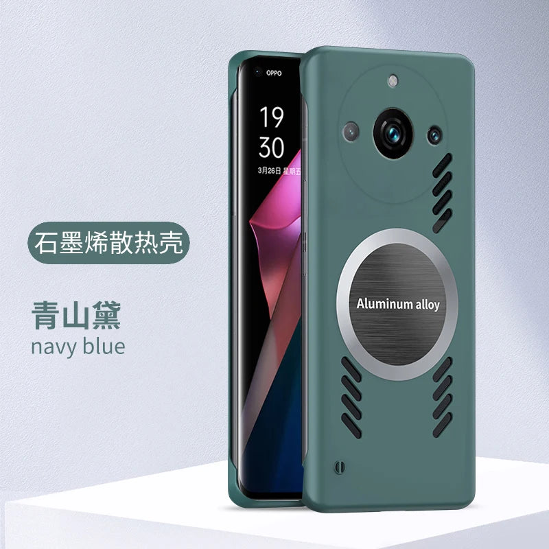 Graphene Cooling Phone Case for OPPO Realme 11 Pro Plus Pro+ Case Ultra Thin Frameless Heat Dissipation Cover Funda Casing Capa