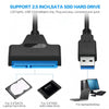 USB 3.0 to SATA Adapter Cable for 2.5" HDD/SSD – 6Gbps High-Speed Data Transfer – SATA III (22-Pin) Hard Drive Converter