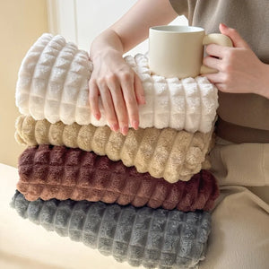 New Winter Blanket Home Warm Office Lunch Break Blanket Sofa Cover Bedspread Travel Blanket  Thick Warm Bedsheet Shawl Alanket