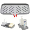 Sink Silicone Tray With drain Soap Sponge Storage Holder Countertop Sink Scrubber Brush Soap Storage Rack Kitchen Organizer