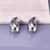 E77 Cross-border Fashion stainless steel hollow earrings, a light luxury and elegant women's simple earrings