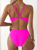 Sexy Woman Swimsuits 2025 Summer Swimwear Women's Bikinis for Female Two Pieces Beach Wear Solid Color Bikinis Set Bathing Suit