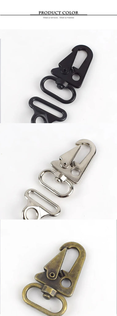 2/3/4/5/10Sets Metal Buckles For Bag Strap Swivel Lobster Clasp Spring Snap Buckle Backpack Webbing Hook DIY Sewing Accessories