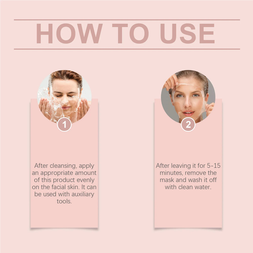 Collagen Peel-off Mask Deep Hydrating Fade Fine Lines Firming Shrink Pores Brightening Overnight Wrapping Mask Face Skin Care