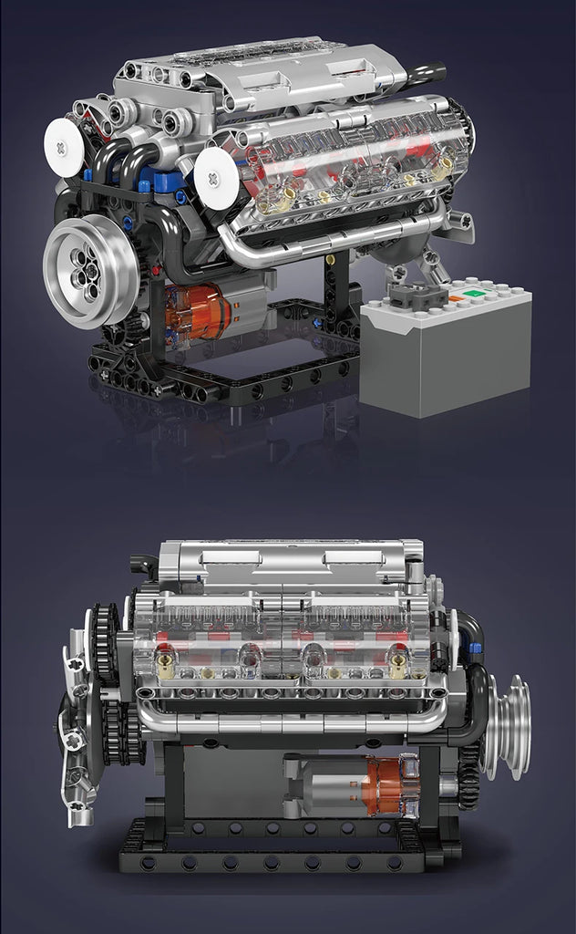 Mould King 10131 Technical Car Building Block Motorized BGT Supercar With W16 Engine Building Block Brick Kids Christmas Gift