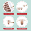 FADVAN Brown 14 Rows Diy Cluster Segmented Lash 9-16mm C/D Curl Upper Lower Fake Eyelash Professional Heat Bond Eyelashes
