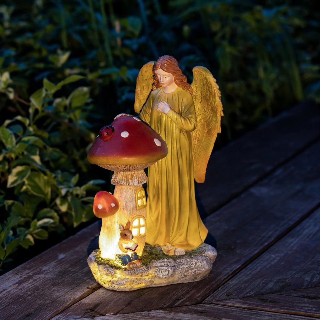 Home Decor American Thanksgiving Decorative Ornaments Autumn Harvest Solar Luminous Angels Large Decoration Decorative Gifts