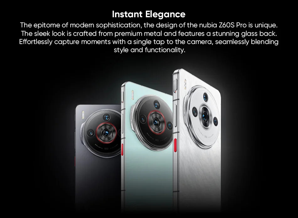 Zte Nubia Z60S Pro 5g Smartphone Snapdragon 8 Gen 2 6.78'' 120Hz Oled Screen 80W Fast Charging 50Mp Camera Android 14 Google Play Global Version