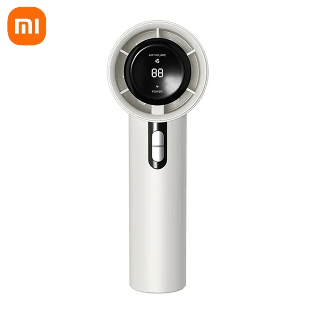 Xiaomi Ultra Silent Handheld Fan, 100 Speed USB Rechargeable Portable Mini Turbo Fan with LED Indicator for Office and Traveling