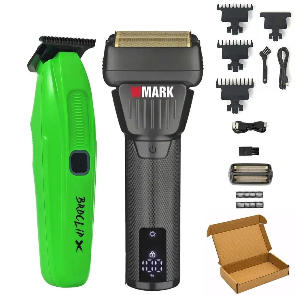WMARK NG-7982 BRDCLIP FA-1981 Professional Electric Hair Clipper Hair Trimmer for Man Electric Shaver 9000/7500RPM Barber Shop