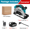 Kamolee 7 inch 21V 6.0Ah 6000mAh Electric Circular Saw  for Home DIY Apply to 18V 21V Battery