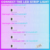 Led Light Strip Coloful Room Decor Bluetooth Lights For Bedroom With App And Remote Control For Party Christmas Decorations Gift