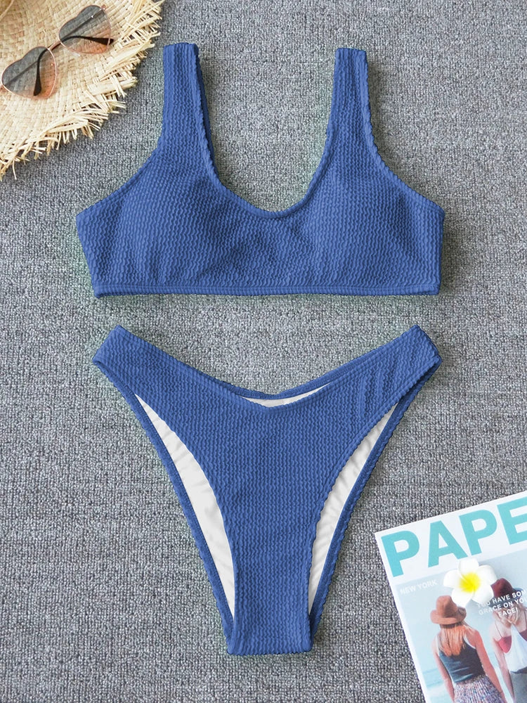 Sexy Bikini 2025 Swimsuit Women Swimwear Push Up Bikini Set Thong Brazilian Bathing Suit Beach Wear Biquini Bather Female