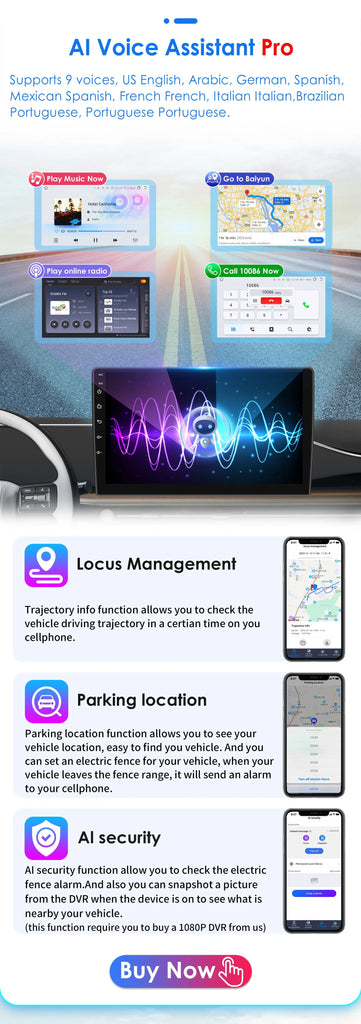 Hizpo Car Radio Android Auto For Renault kangoo 2009-2018 Multimedia Player Carplay GPS Intelligent System NO 2DIN DVD Head Unit