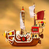 Creative Thousand Sunny Ship Model Building Block Cartoon Anime 9 Figures Pirate Boat Brick Toys Christmas Gifts for Kid 1551pc