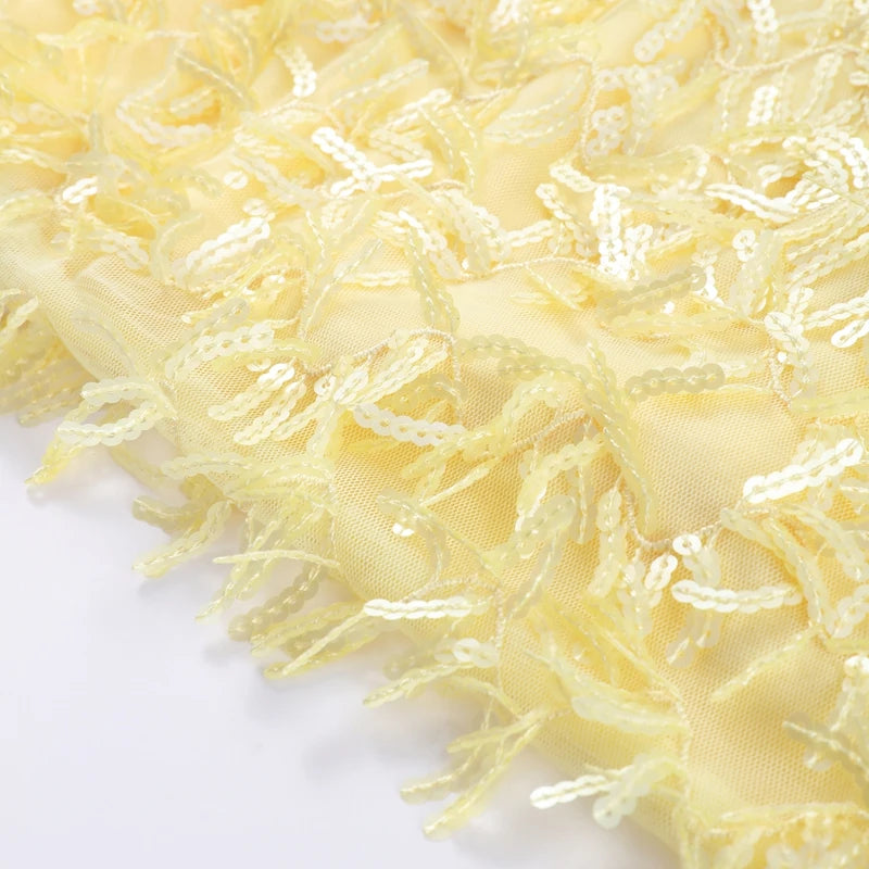 Sexy Sequined Halter Skirt Set Women Sleeveless Lace Up Tops Hip Package A-line Skirts 2025 Summer Lady Chic Party Beach Outfits