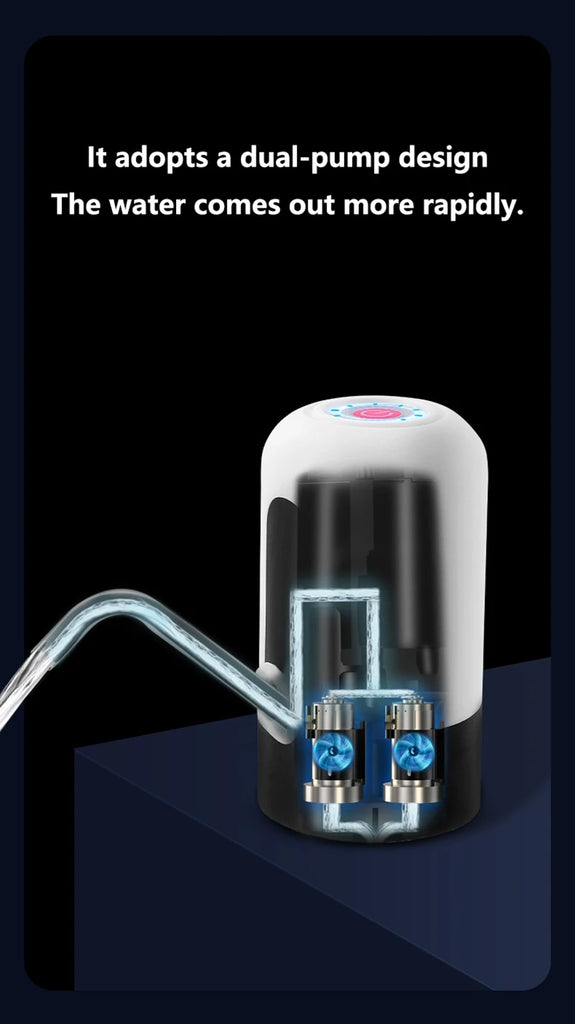 Xiaomi Electric Wireless Pumping Water Bottled Automatic Dispenser Bottle USB Rechargeable Electric Water Dispenser Bottle New