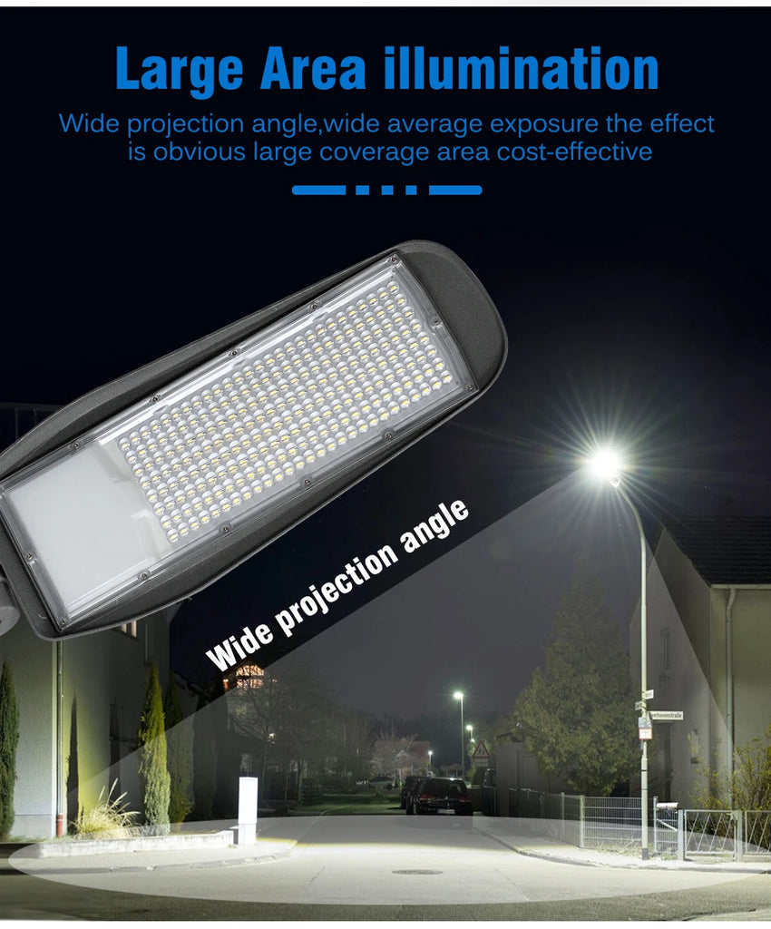 New Outdoor Street Lightf 50W 100W 150W 200W High Power Ultra Bright Waterproof Garage Courtyard Lighting Spotlight