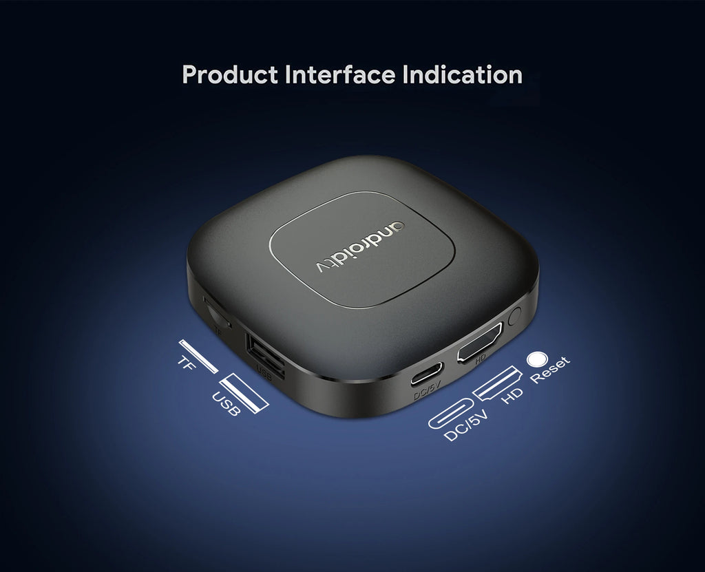 2024 Mortal T1 TV Box Android  Allwinner H313 Quad Core HDR10+ 4K 2GB RAM 8GB 16GB ROM 2.4G&5G Wifi Home Theater Media Player