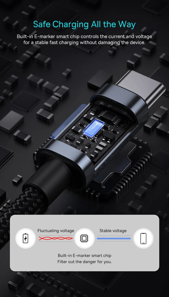 Baseus 100W USB C To Type C Cable For iPhone  16 15 Plus Pro Max PD Fast Charging Charger Cable For Macbook Xiaomi Samsung