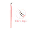 Fadvan Tweezers for Lashes Extension Fiber Tips Stainless Steel Makeup Tweezers Anti-static Free Print Your Logo