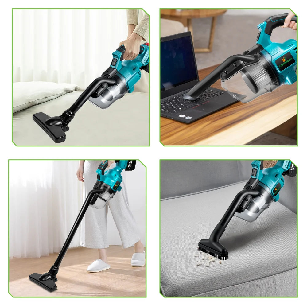NEWBENY Electric Vacuum Cleaner Cordless Portable Efficient Household Industrial Construction Clean Tools For Makita Battery Pin