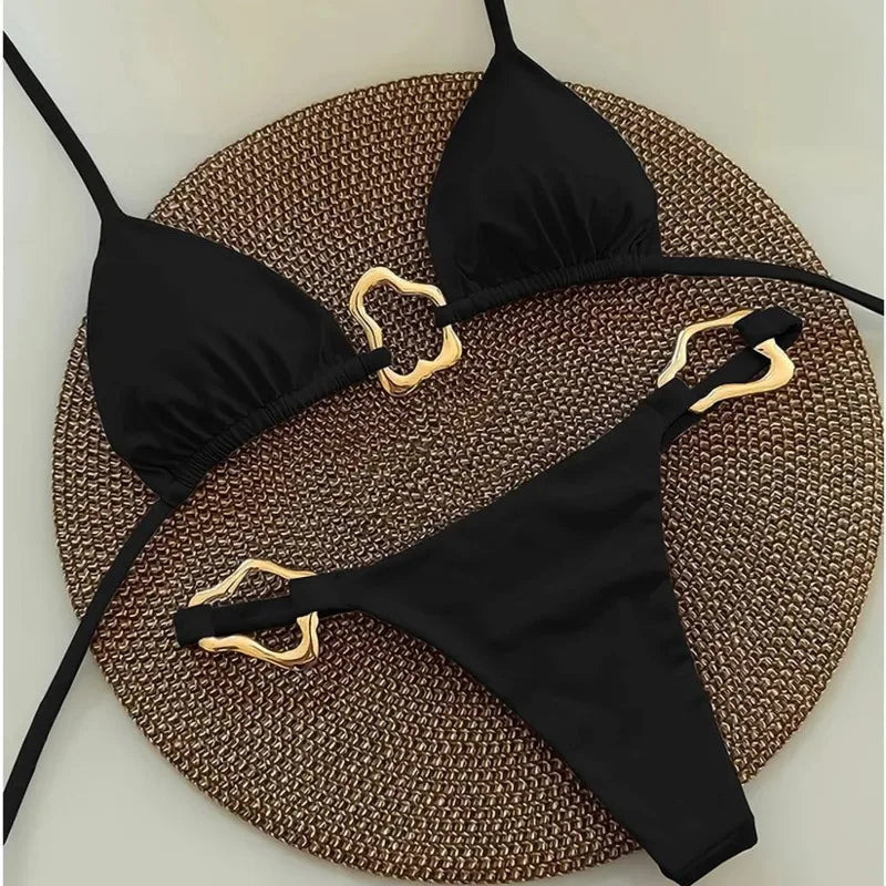 Sexy White Bikinis Women's Swimwear Female Swimsuit For Swimming Wear Bathing Suits Brazilian Bikini Set Beachwear Pool Bather