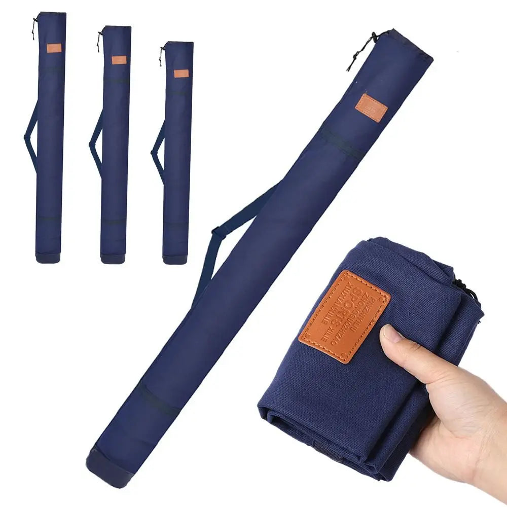 Portable Folding Fishing Rod Bag Multifunctional Fishing Tackle Storage Bag Large Capacity Fishing Gear Accessories Storage Bag