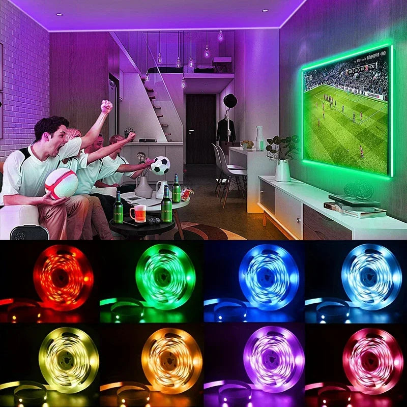 5V Usb Led Lights For Room 5050 Rgb Led Strip 5 1 Meter Diode Tape Gamer Decoration Ice String Bar Lighting Adhesive Led Ribbon