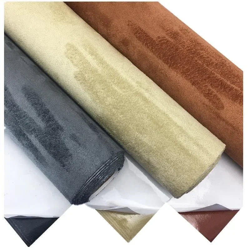 Self Adhesive Suede Fabric Faux Suede Leather For Jewelry Craft Decor Self-Adhesive Film For Car Suede Indoor Styling Decal