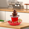 3 Layer Chocolate Waterfall Hotpot Machine DIY Handmade Electric Chocolate Fondue Fountain 35W for Weddings Birthday Parties