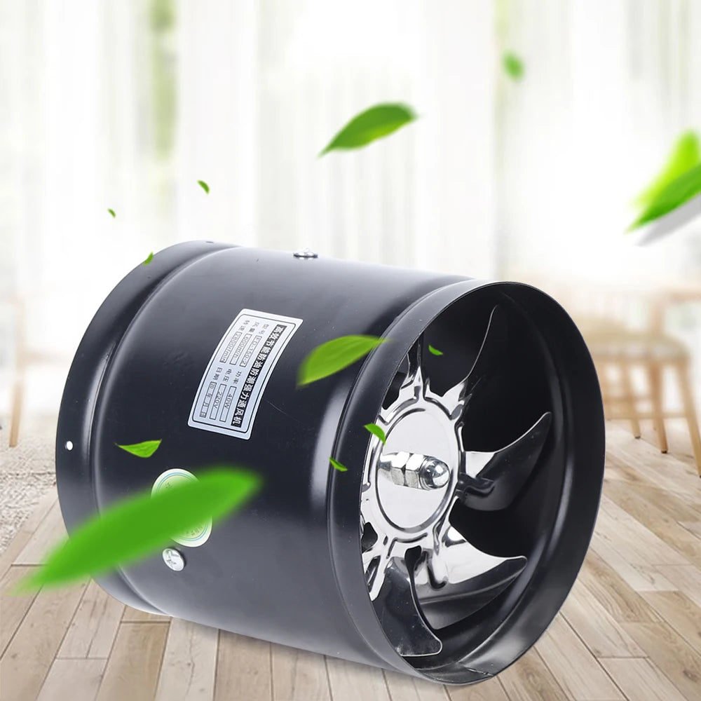 150mm Axial Duct Fan Air Pipe Fan Radial Pipe Fan Extractor 220V Fan Industrial Fan For Kitchen, Living Room, Factory, Hotel - Mighty Dollars