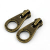 5/10Pcs Meetee 5# Bronze Zipper Slider Pull for Metal Zippers Sewing Bag Zips Puller Head Clothes Zip Repair Kit DIY Accessories