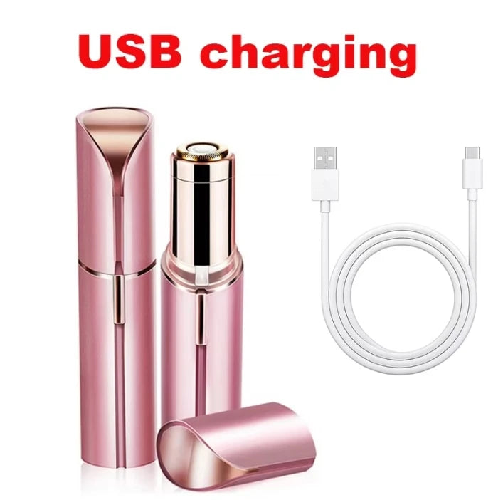 Portable Lipstick Shaped Electric Hair Remover For Women Painless And Effective Facial Hair Removal Home Razor Shaver Tool
