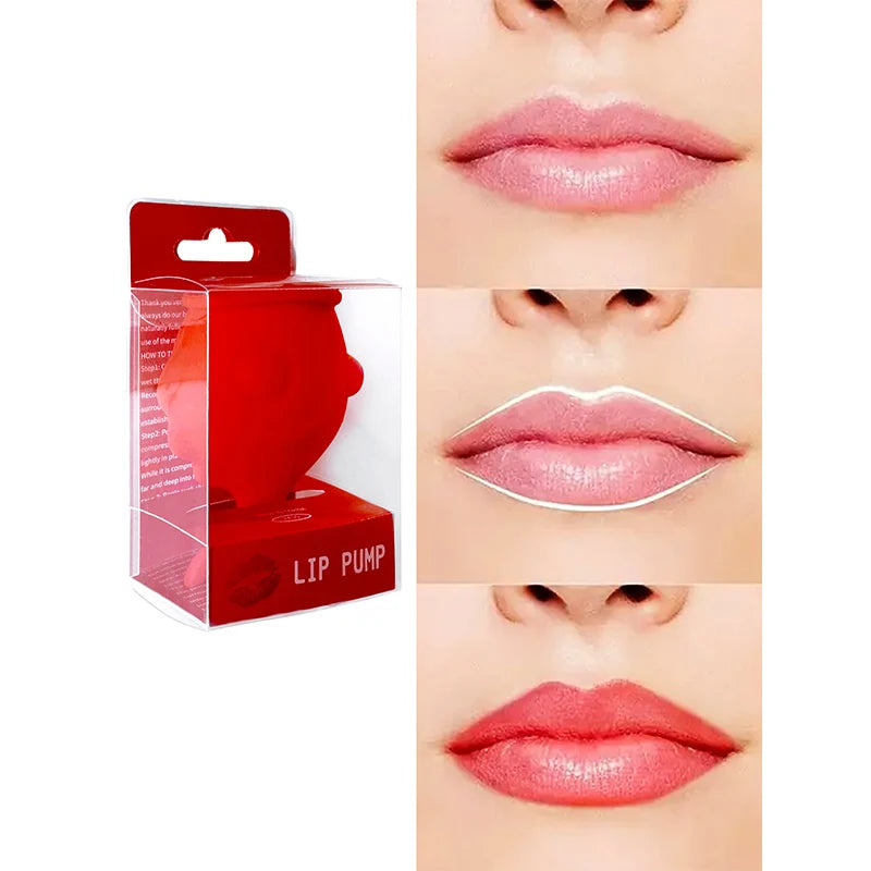 Silicone Lip Pump,Lip Enlarger Make Lips Sexy Bigger Thicker,Lips Care Beauty Lip Mouth Tools Lasting Glossy Lip Plumper