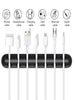 Cable Cord Wire Organizer Silicone USB Cable Winder Management Clips Self Adhesive for Mouse Keyboard Headset For iPhone Huawei