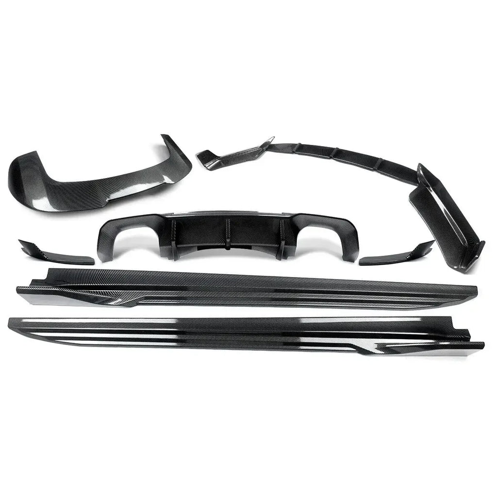 For BMW X5M F85 Body Kits Front Lip Rear Spoiler Side Skirts Carbon Look 2014-2018