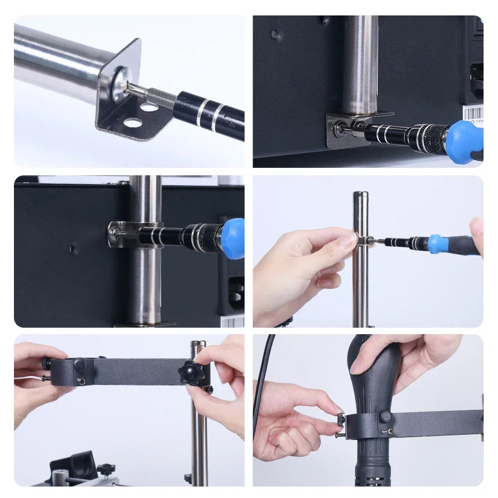 YIHUA 853AAA Preheating Rework Soldering Station 3in 1 Hot Air Gun Soldering Iron Welding Repair Tools BGA Desoldering Stations