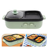 Electric Hot Pot With Grill Area Multi-purpose Hot Pot 2-In-1 Dual Temperature Control