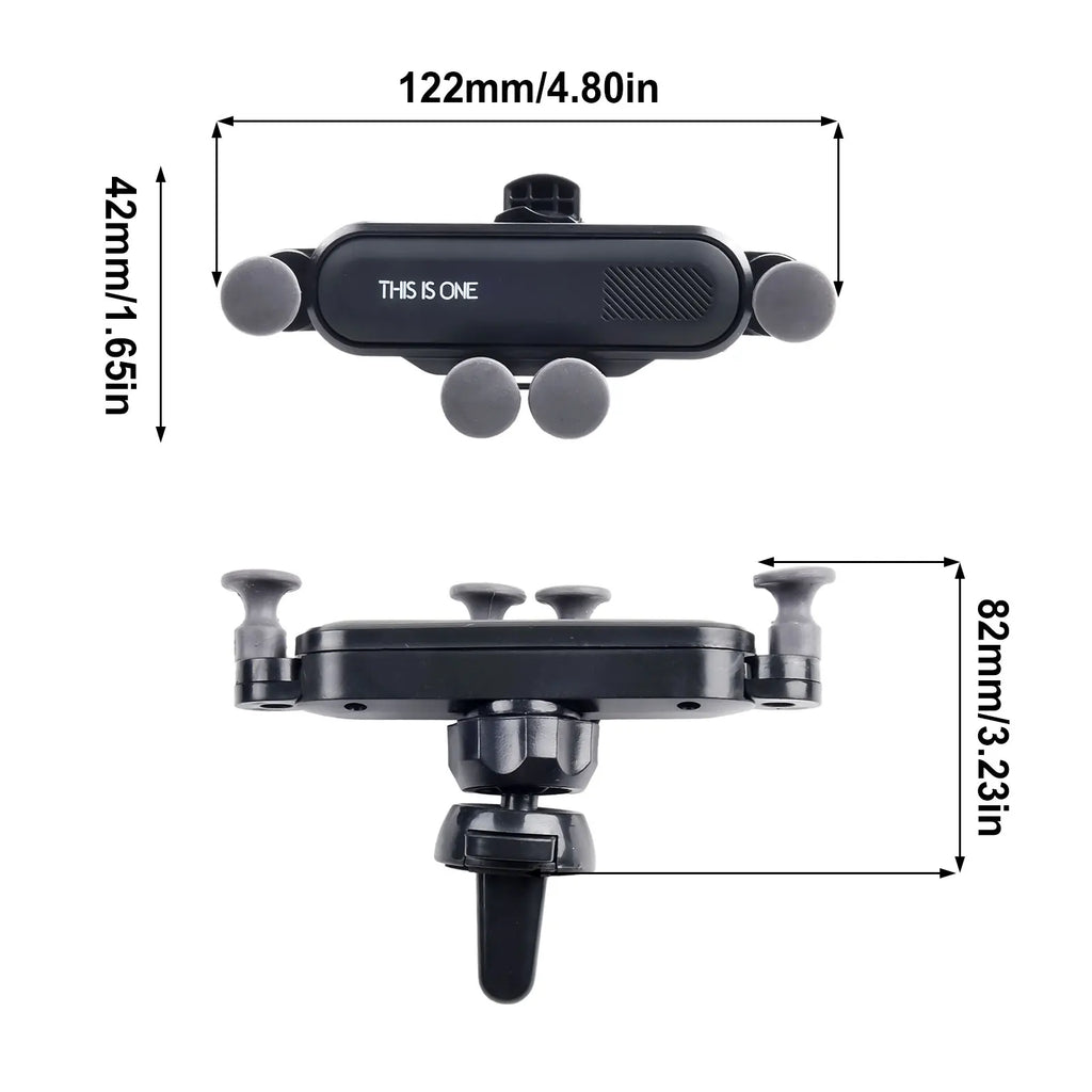 Maximum Safety Car Mobile Phone Holder  5 Point Support Design  Stable and Anti Slip  Fits 4 7 6 5 inch Smartphones