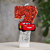 Mcqueen Candles Anime Cake Decor Theme 0-9 Number Candles Birthday Party Cake Topper Kids  Baby Shower  Gift Supplie