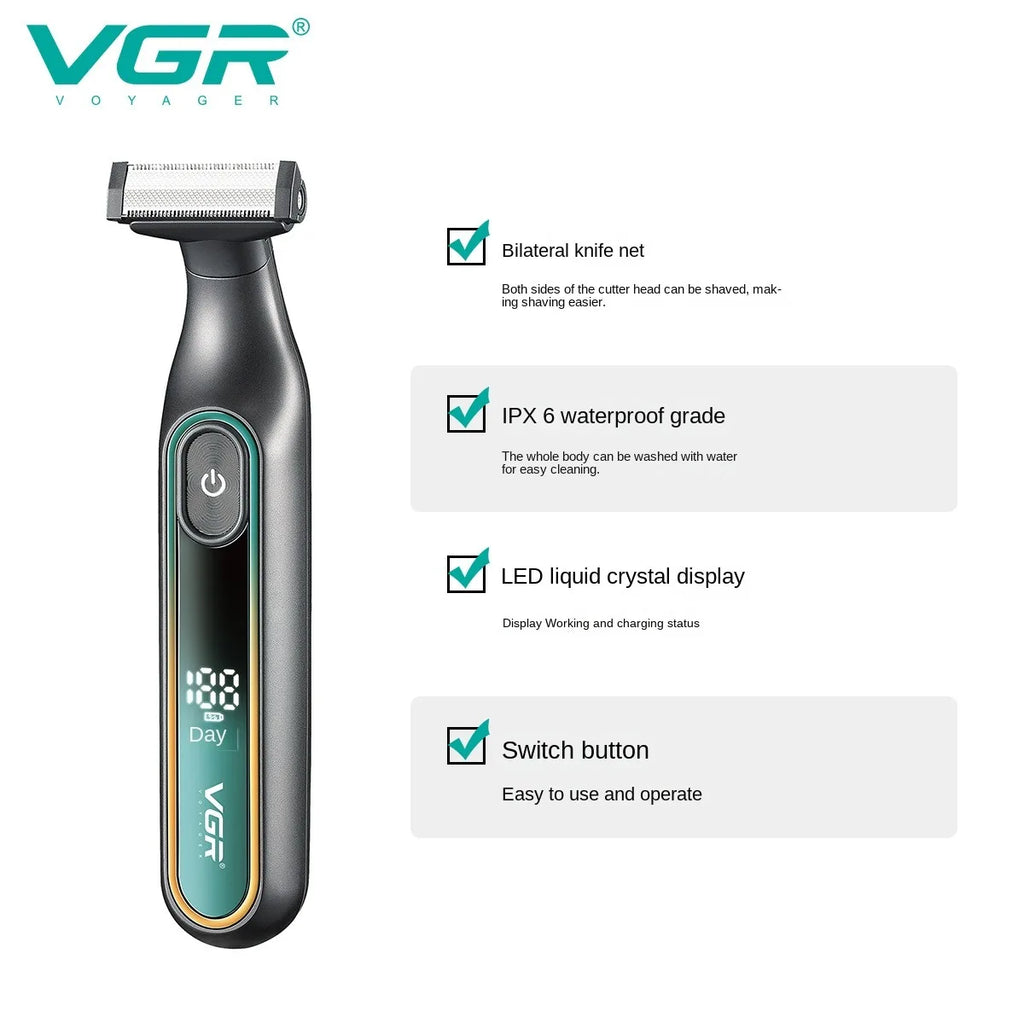 VGR Hair Trimmer Professional Barber Waterproof Hair Cutting Machine Hair Clipper Beard Trimmer Electric Trimmer for Men V-360