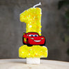 Mcqueen Candles Anime Cake Decor Theme 0-9 Number Candles Birthday Party Cake Topper Kids  Baby Shower  Gift Supplie