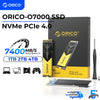 ORICO 2TB NVMe SSD PCIe 4.0 Up to 7400MB/s, M.2 SSD 2280 PCIe 4.0X4 Internal Solid State Drive SSD for Gamers and Creators-O7000
