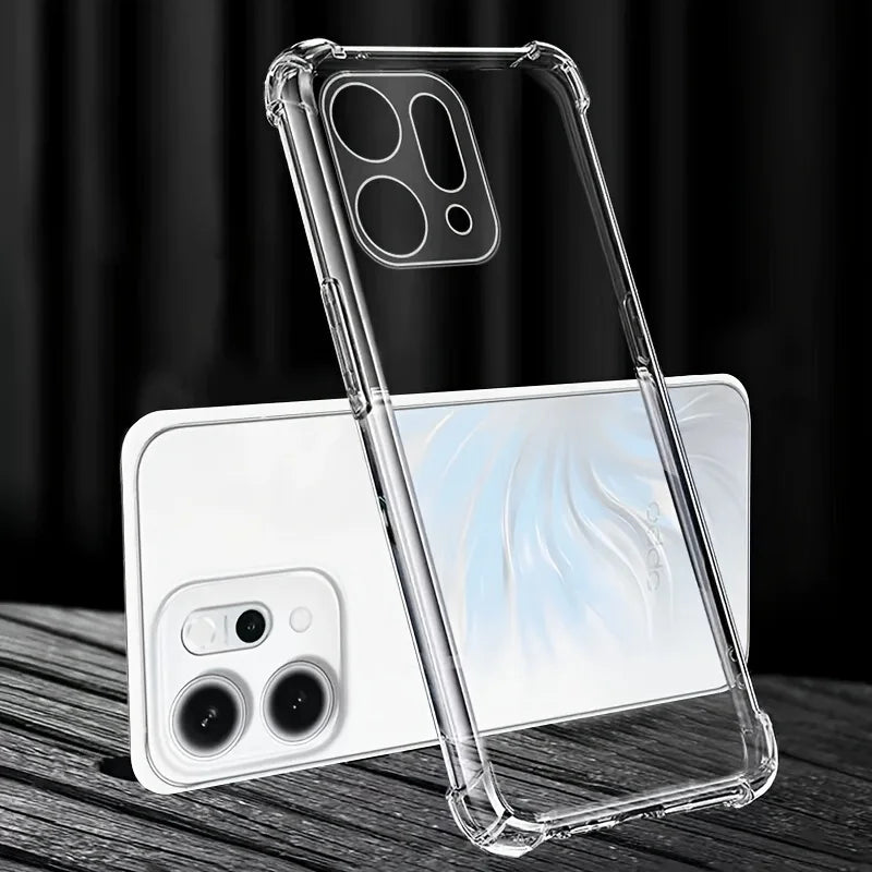 Transparent Phone Case For Oppo Reno 14 Pro Soft TPU Silicone For Oppo Reno14 F 14Pro 14F Back Cover Clear Case