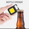 COB LED Mini Flashlight Super Bright EDC Keychain Light Outdoor Emergency Camping Pocket Lamp With Tail Magnet Corkscrew